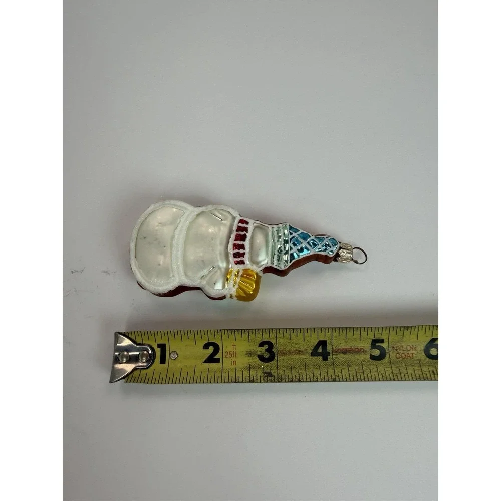 Christopher Radko Cookie-Cut Frosty Gem Snowman Christmas Ornament 3